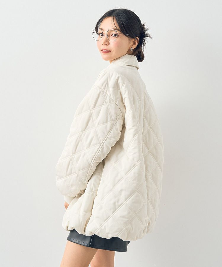 earth music&ecology「ダブルステッチキルティングコート」|ブルゾン・スタジャン|