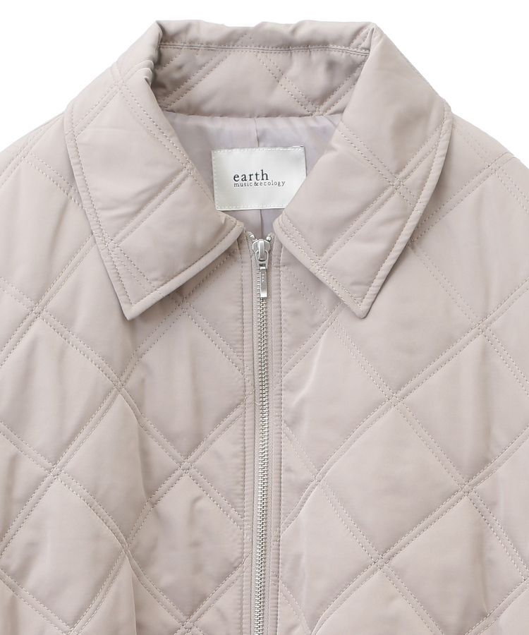 earth music&ecology「ダブルステッチキルティングコート」|ブルゾン・スタジャン|
