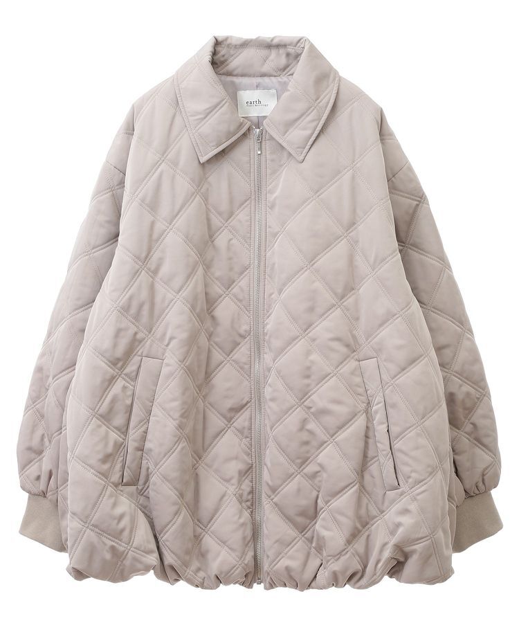 earth music&ecology「ダブルステッチキルティングコート」|ブルゾン・スタジャン|