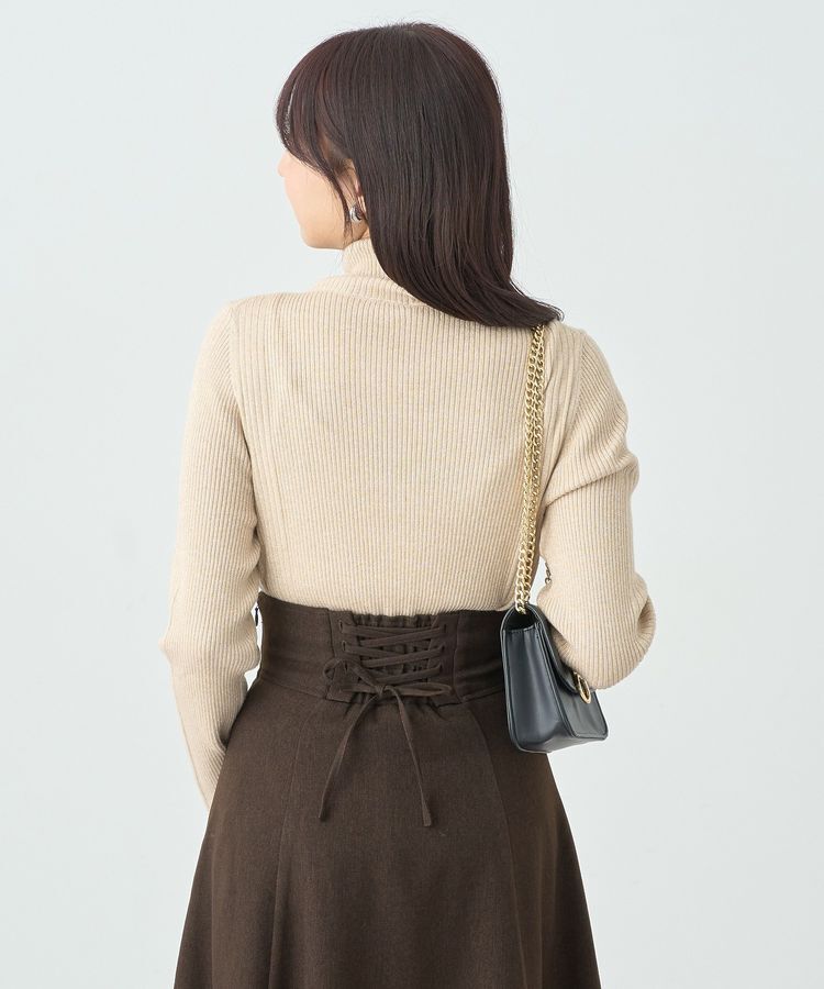 earth music&ecology「ラメタートルネックニットプルオーバー」|ニット・セーター|