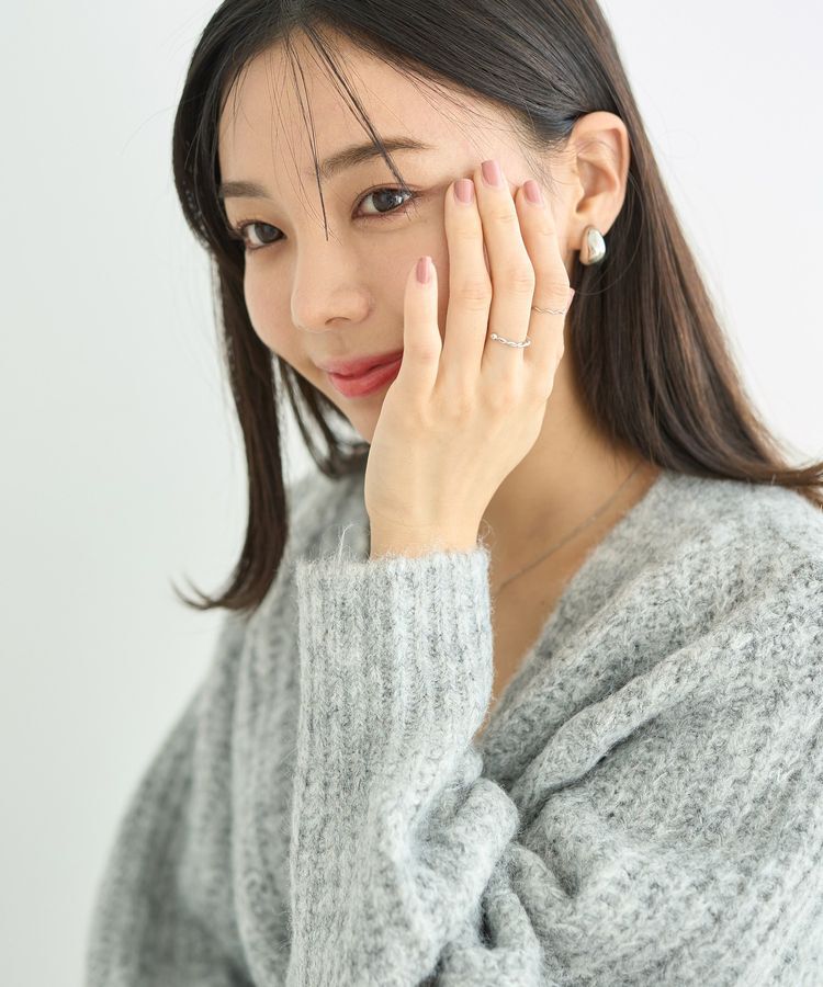 earth music&ecology「ふわふわMIXヤーンカーディガン」|カーディガン|