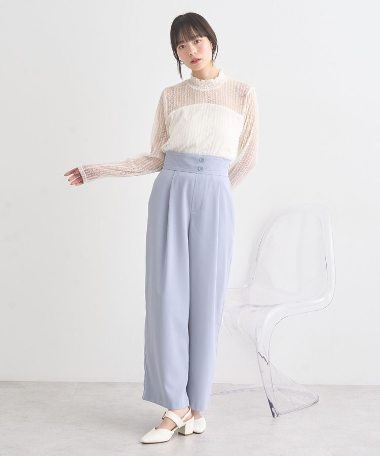 earth music&ecology「レースドッキングプルオーバー」|Tシャツ・カットソー|