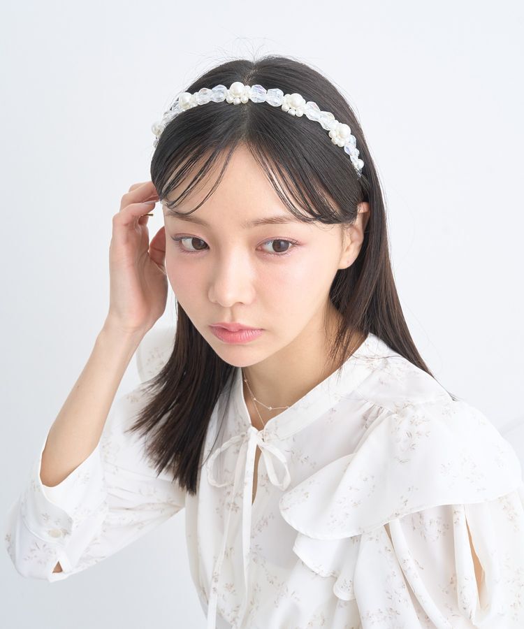 earth music&ecology「パールビジューカチューシャ」|その他|