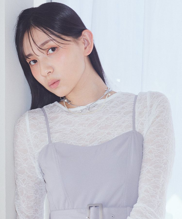 earth music&ecology「コードリボン&times;パールチョーカー」|ネックレス|