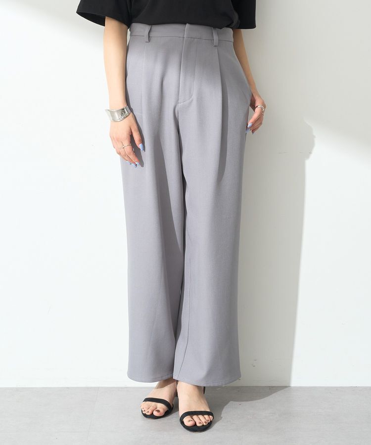 earth music&ecology「タックストレートパンツ」|その他|Gray