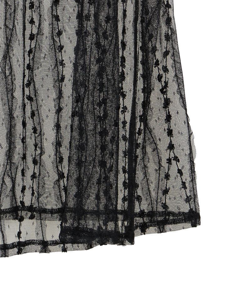 earth music&ecology「ストライプレースレイヤードスカート」|スカート|