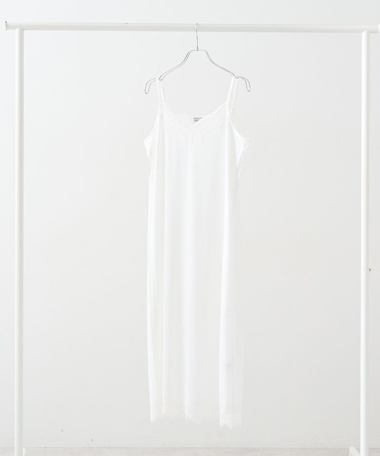 earth music&ecology「レースインナーキャミワンピース」|ワンピース|Off White