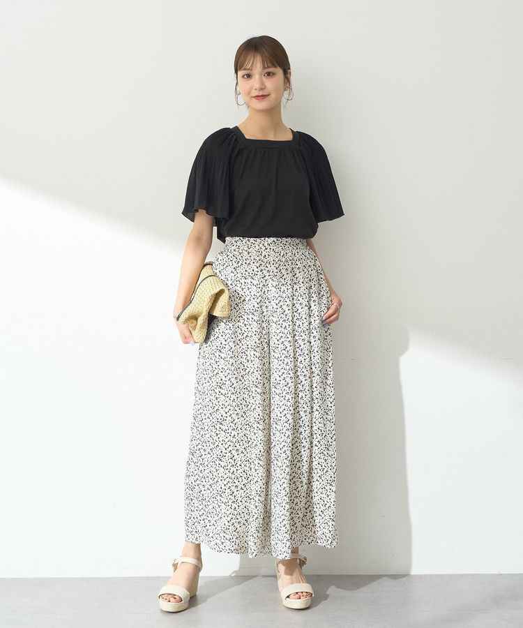 earth music&ecology「マジョリカフレアスリーブスクエアプルオーバー」|Tシャツ・カットソー|