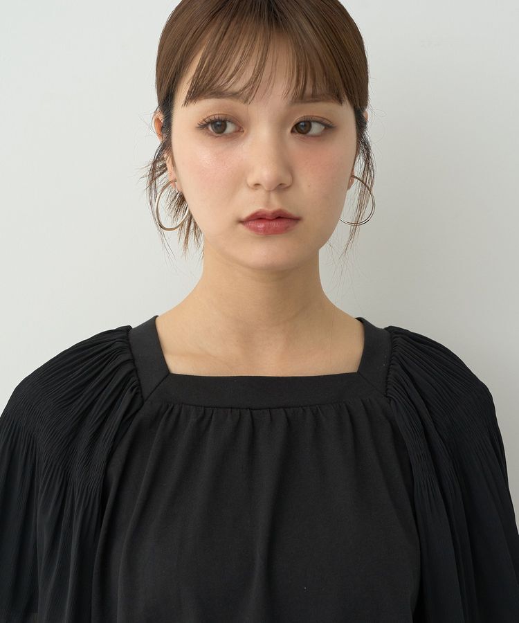 earth music&ecology「マジョリカフレアスリーブスクエアプルオーバー」|Tシャツ・カットソー|