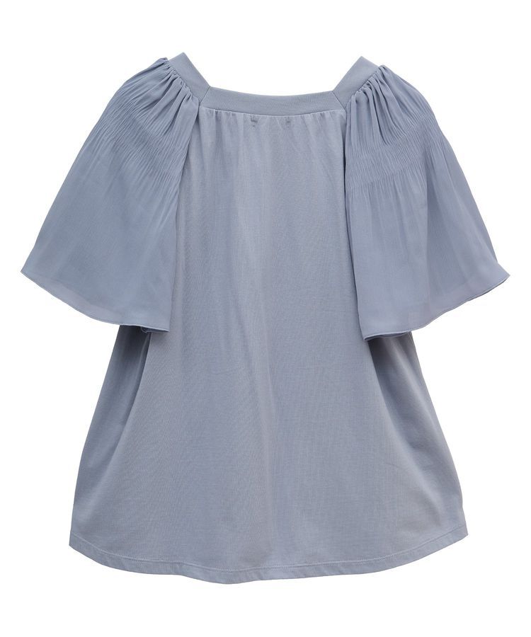 earth music&ecology「マジョリカフレアスリーブスクエアプルオーバー」|Tシャツ・カットソー|