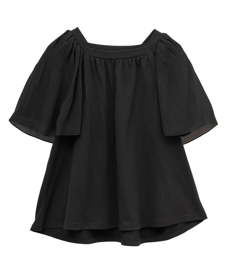 earth music&ecology「マジョリカフレアスリーブスクエアプルオーバー」|Tシャツ・カットソー|