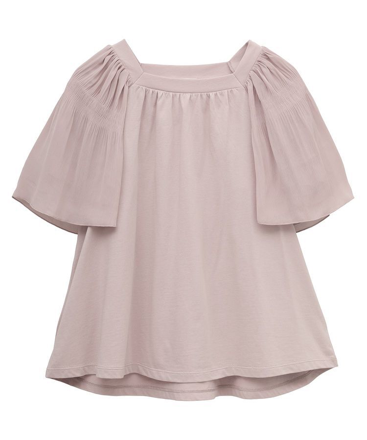 earth music&ecology「マジョリカフレアスリーブスクエアプルオーバー」|Tシャツ・カットソー|