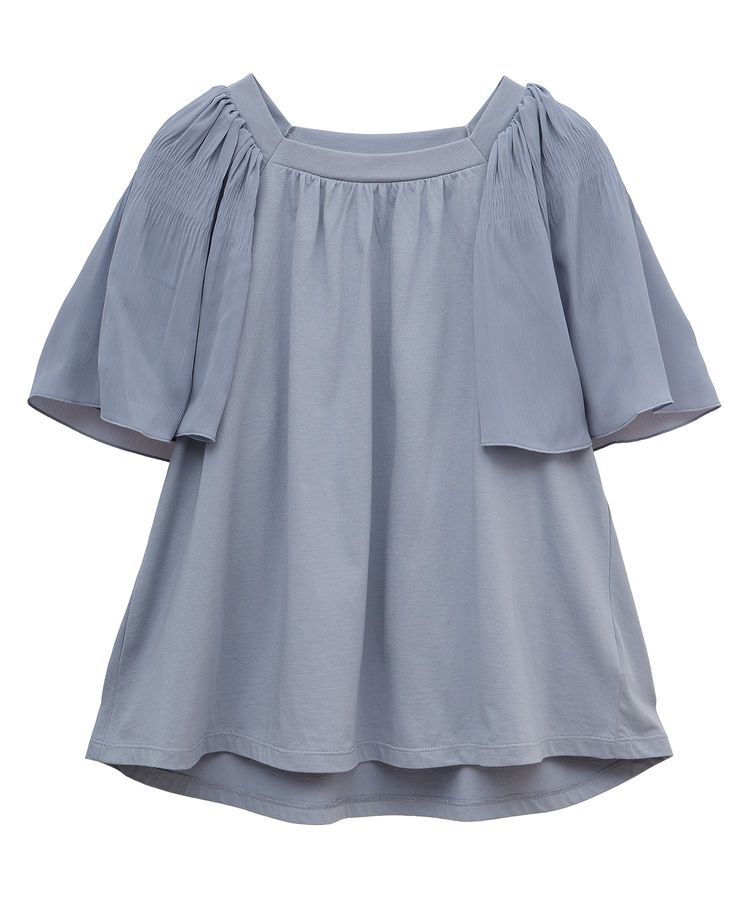 earth music&ecology「マジョリカフレアスリーブスクエアプルオーバー」|Tシャツ・カットソー|