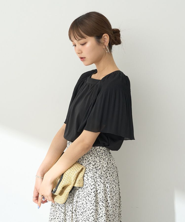 earth music&ecology「マジョリカフレアスリーブスクエアプルオーバー」|Tシャツ・カットソー|