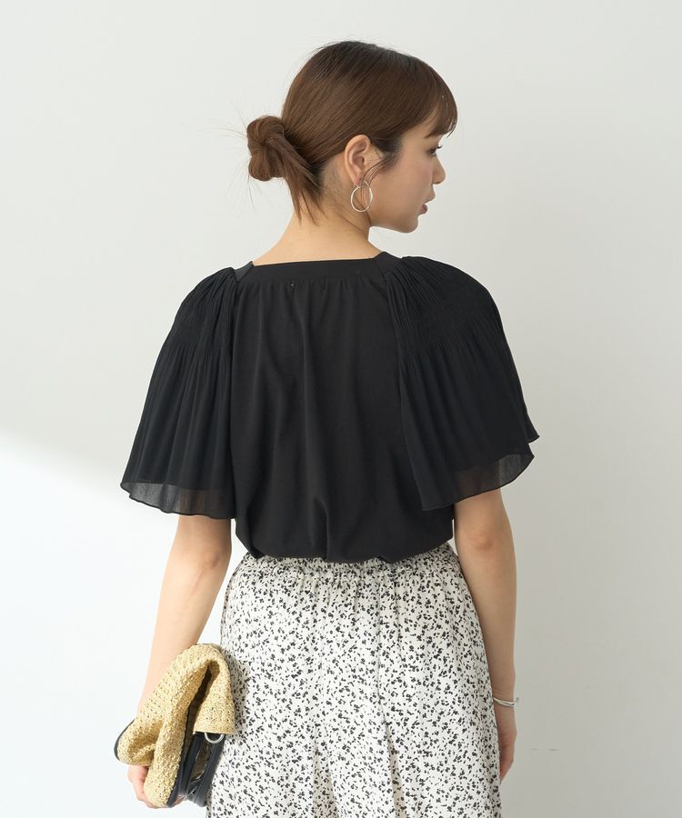 earth music&ecology「マジョリカフレアスリーブスクエアプルオーバー」|Tシャツ・カットソー|