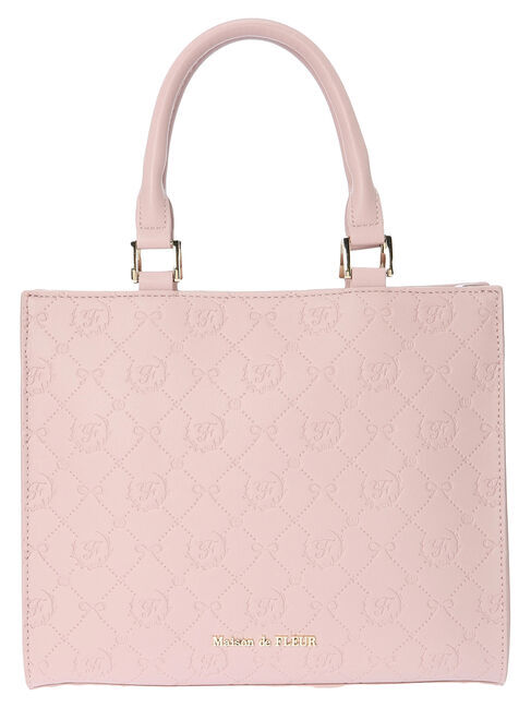 Maison de FLEUR「モノグラムキャレショルダーバッグ」|ショルダー・メッセンジャー|ピンク