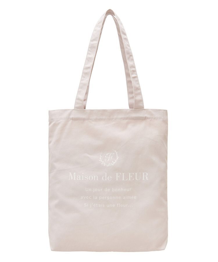 Maison de FLEUR「EC限定ブランドロゴプリントキャンバストート」|トートバッグ|