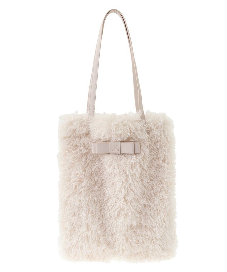 Maison de FLEUR「フェイクファースクエアトートバッグ」|トートバッグ|