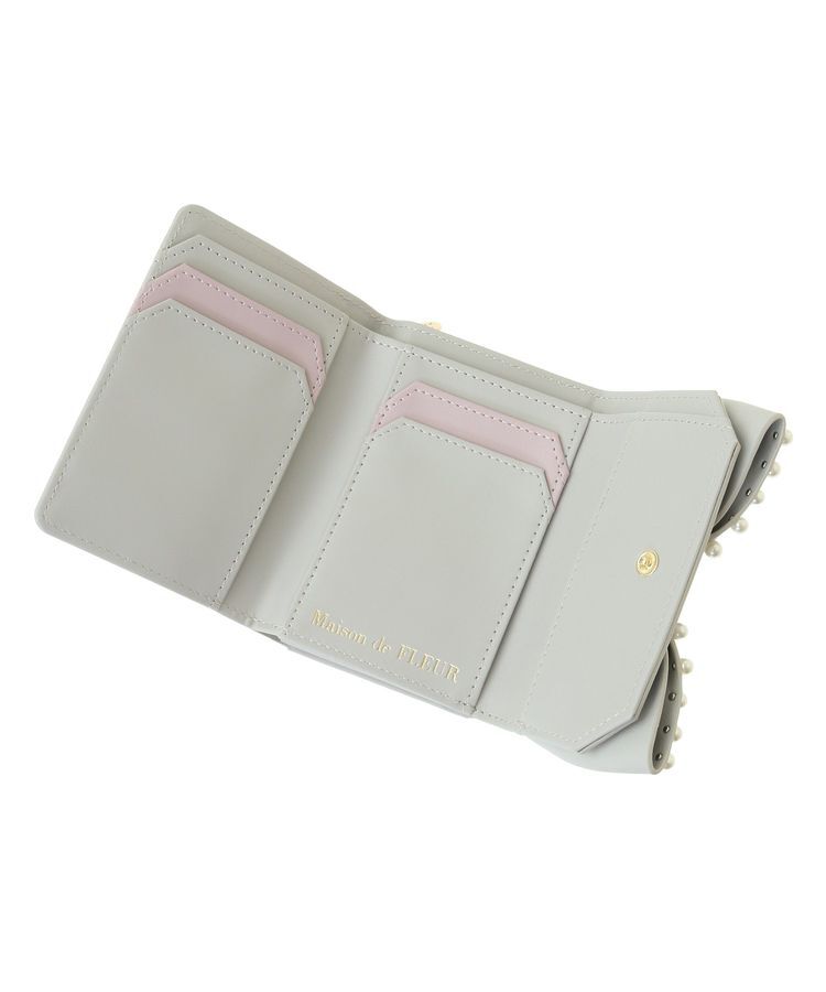 Maison de FLEUR「リボンパールウォレット」|財布|