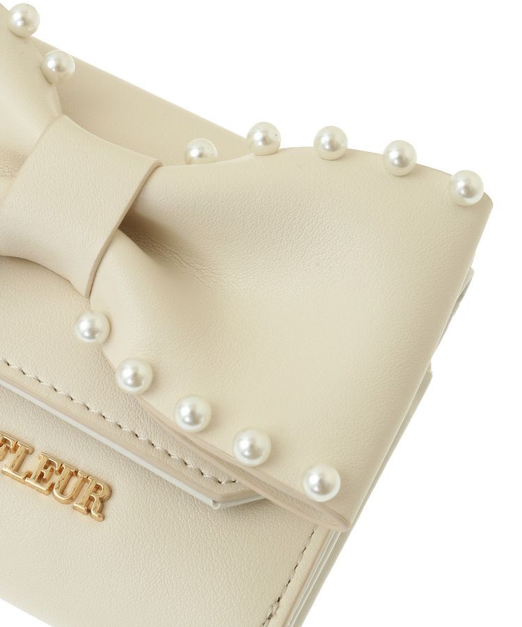 Maison de FLEUR「リボンパールウォレット」|財布|