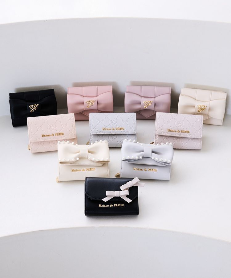Maison de FLEUR「ベルトリボンミニウォレット」|財布|
