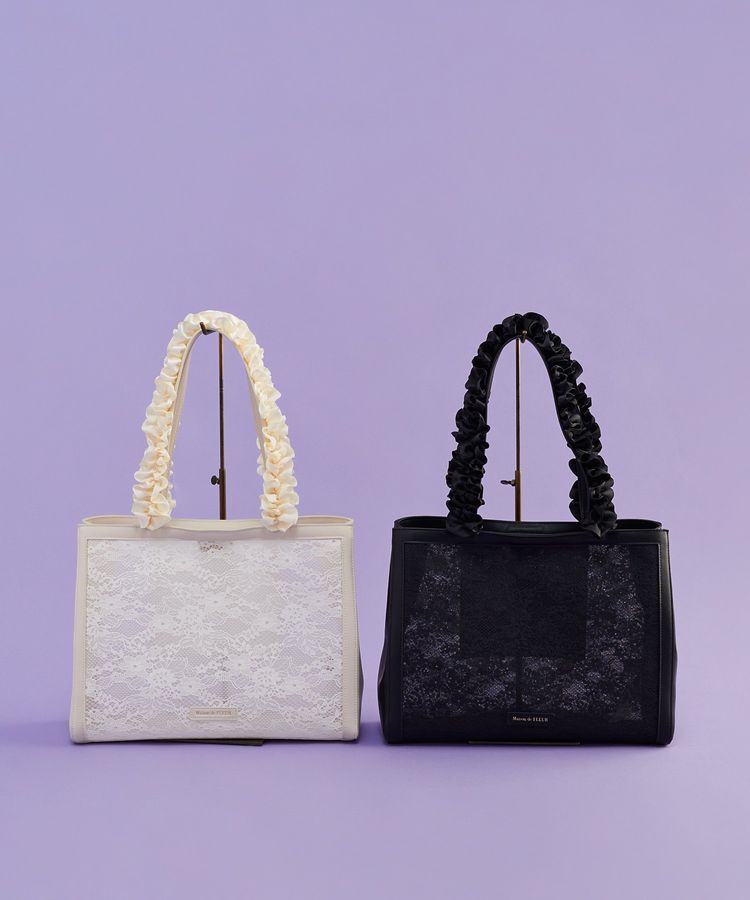Maison de FLEUR「メッシュレーススクエアトートバッグ」|トートバッグ|