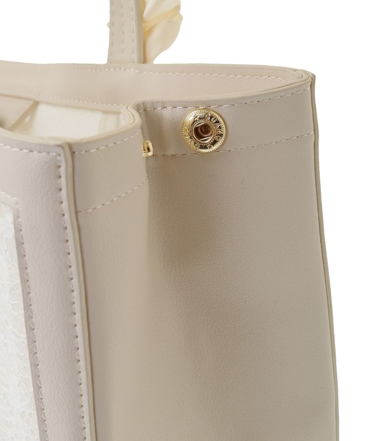 Maison de FLEUR「メッシュレーススクエアトートバッグ」|トートバッグ|