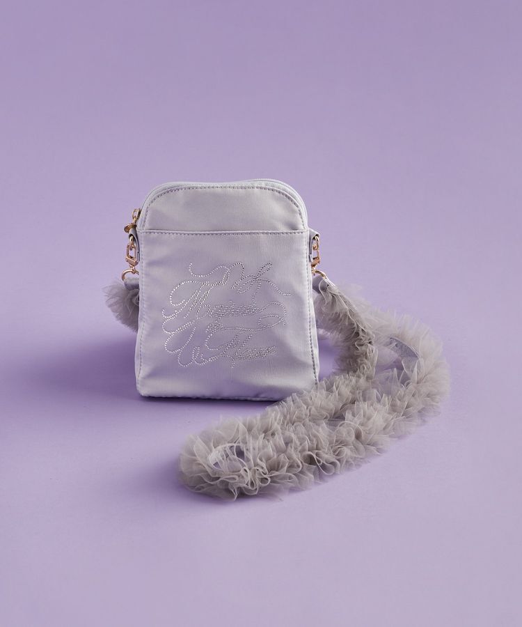 Maison de FLEUR「EC限定チュールハンドルラインストーンショルダー」|ショルダー・メッセンジャー|