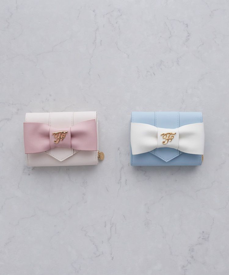 Maison de FLEUR「バイカラーベルトリボンミニウォレット」|財布|