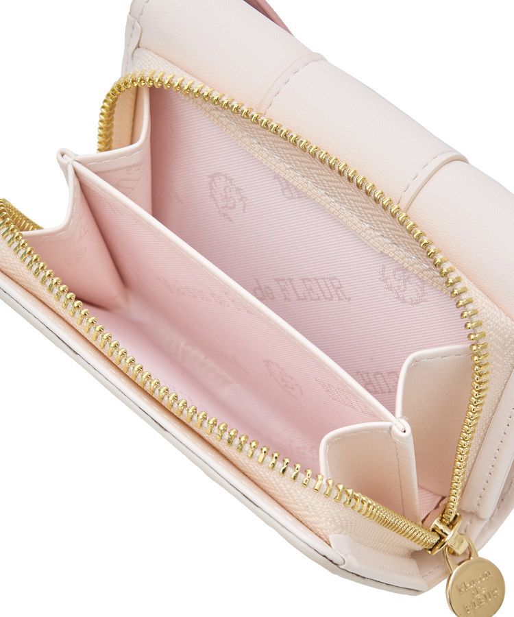 Maison de FLEUR「バイカラーベルトリボンミニウォレット」|財布|