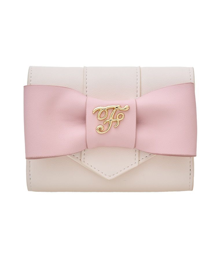 Maison de FLEUR「バイカラーベルトリボンミニウォレット」|財布|