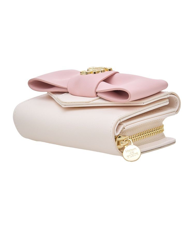 Maison de FLEUR「バイカラーベルトリボンミニウォレット」|財布|