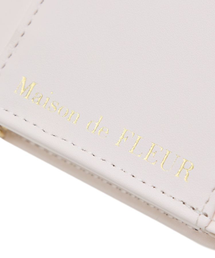Maison de FLEUR「バイカラーベルトリボンミニウォレット」|財布|
