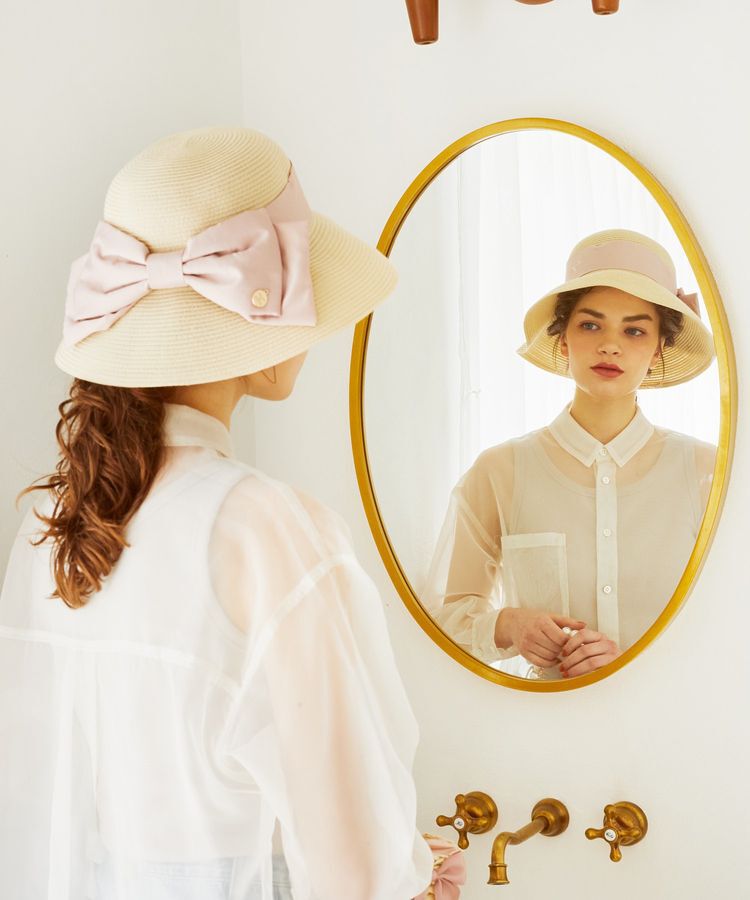 Maison de FLEUR「サテンビッグリボンハット」|その他|