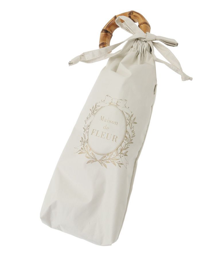 Maison de FLEUR「遮光&UV CUT フリル折りたたみ傘」|傘|