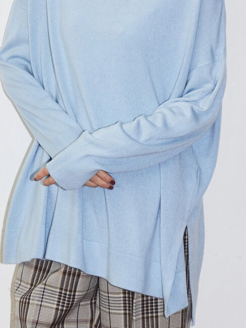  「ソフトタッチタートルニットチュニック」|ニット・セーター|