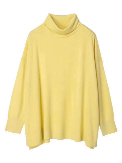  「ソフトタッチタートルニットチュニック」|ニット・セーター|