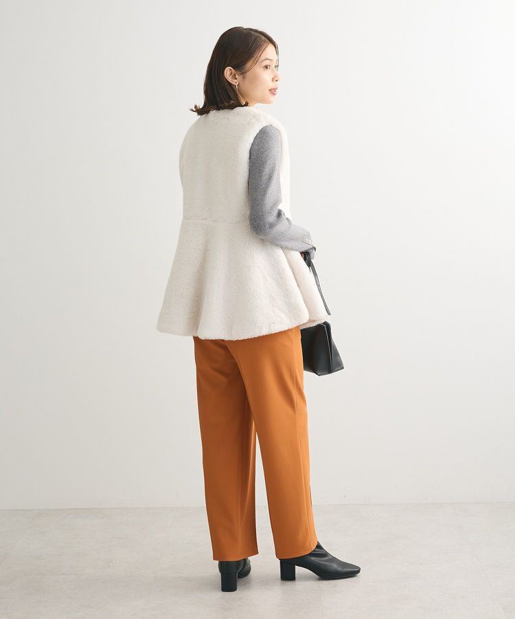 Green Parks「・ELENCARE DUEペプラムフェイクファーベスト」|ベスト・ジレ|