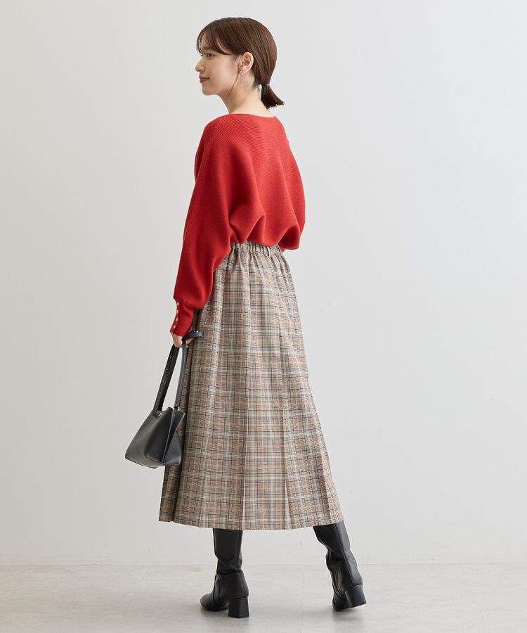 Green Parks「もちやわ袖釦ドルマンニットプルオーバー」|ニット・セーター|