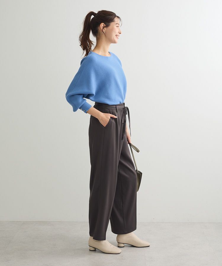 Green Parks「もちやわ袖釦ドルマンニットプルオーバー」|ニット・セーター|