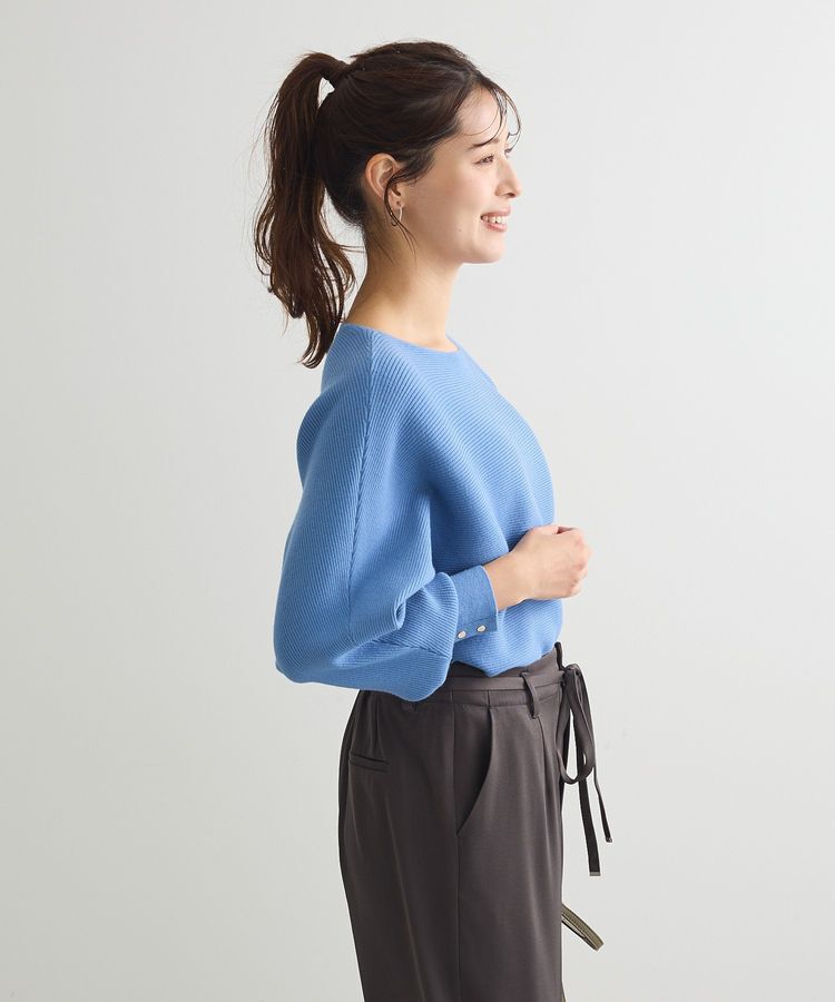 Green Parks「もちやわ袖釦ドルマンニットプルオーバー」|ニット・セーター|