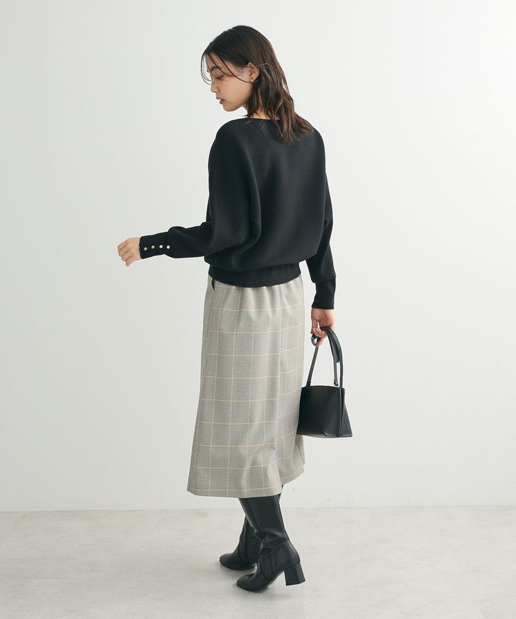 Green Parks「もちやわ袖釦ドルマンニットプルオーバー」|ニット・セーター|