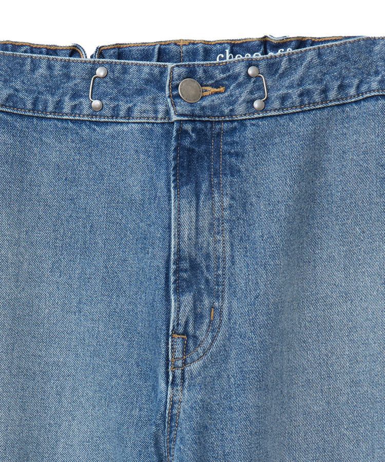 Green Parks「タックワイドデニムパンツ」|デニム|