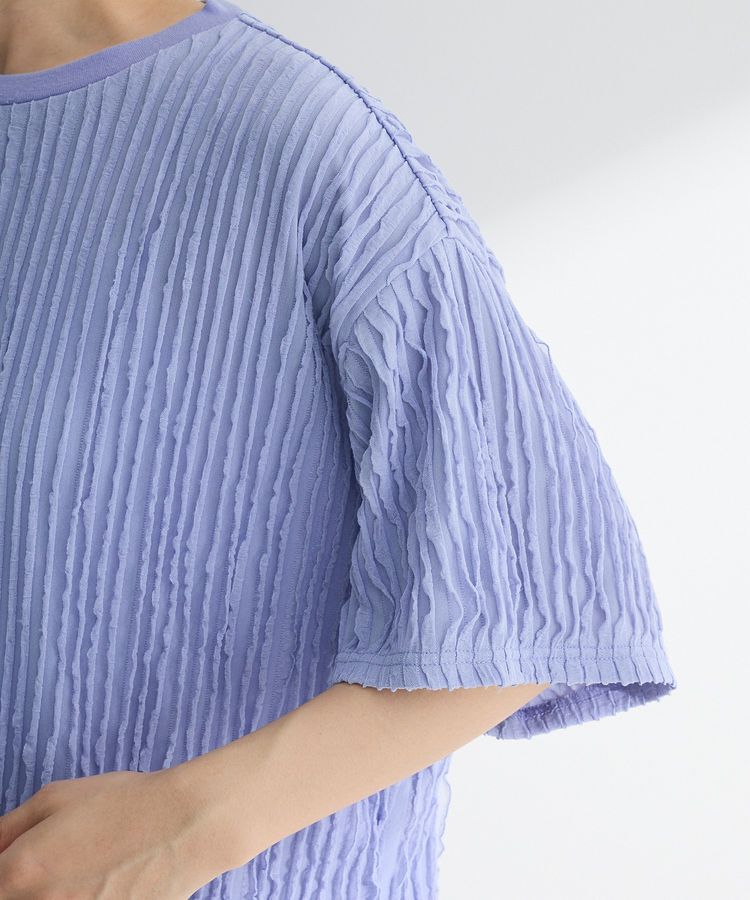 Green Parks「5分袖フリルカットプルオーバー」|Tシャツ・カットソー|