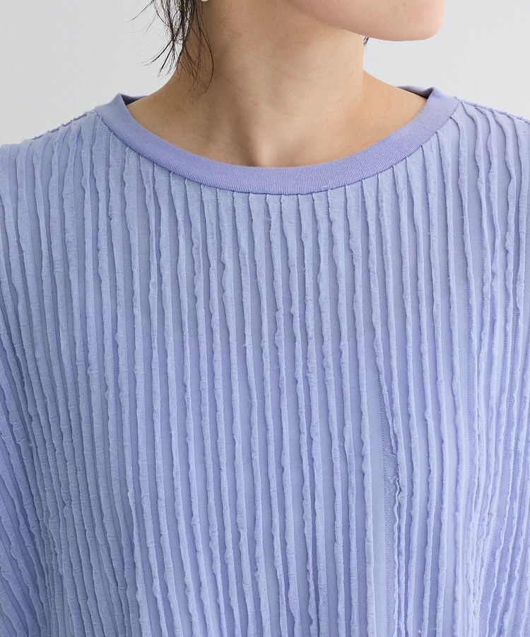 Green Parks「5分袖フリルカットプルオーバー」|Tシャツ・カットソー|