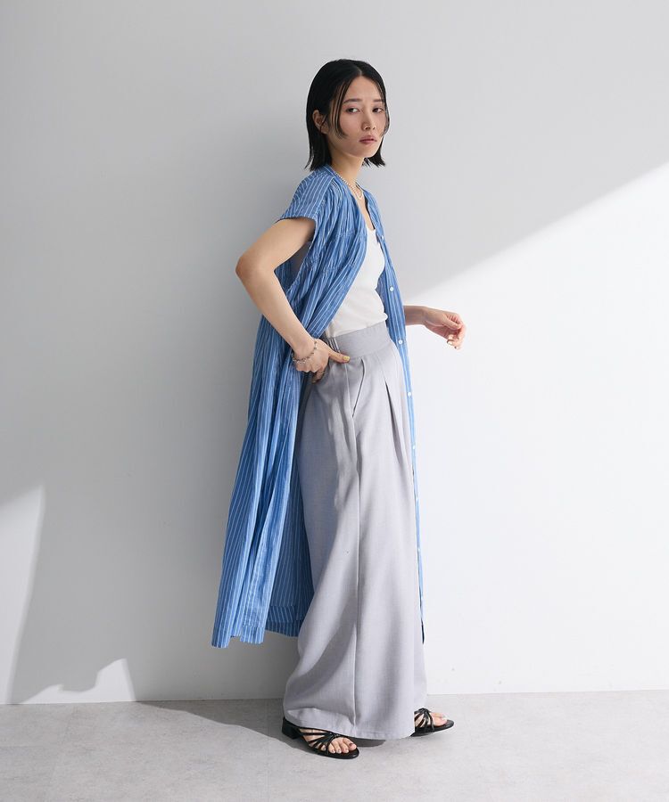 Green Parks「インド綿 シャーリングワンピース」|ワンピース|