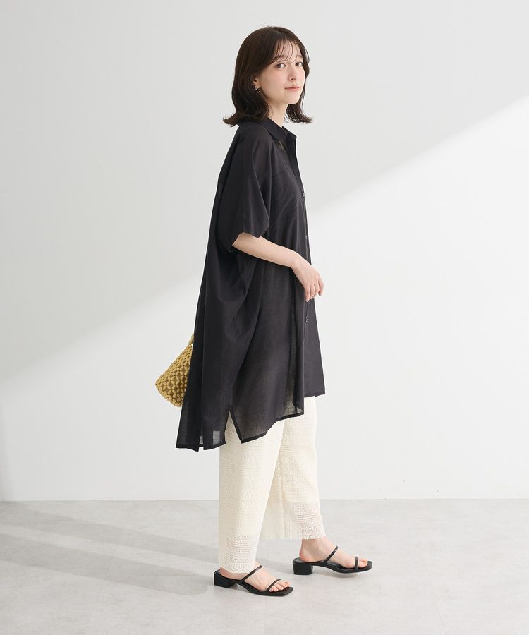 Green Parks「インド綿 ボイルポンチョチュニック」|チュニック|