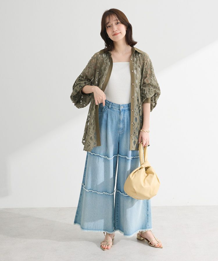 Green Parks「スクエアラメタンクトップ」|インナー|