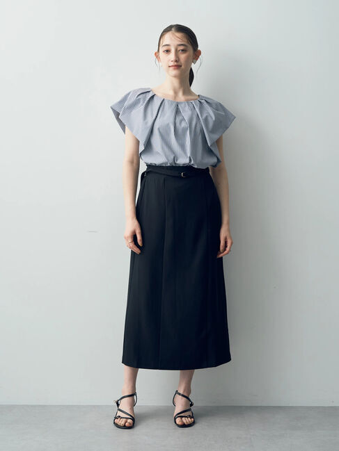 YECCA VECCA「ベルト付きナロースカート」|スカート|
