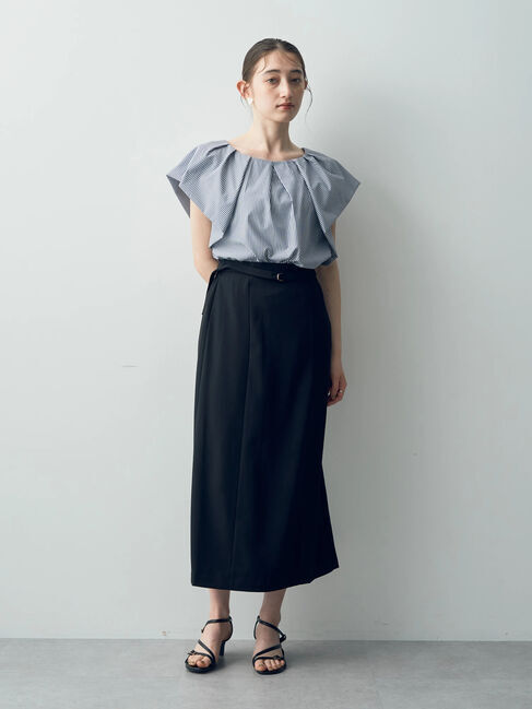 YECCA VECCA「ベルト付きナロースカート」|スカート|